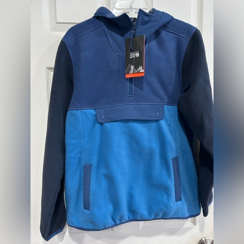 Mountain Hardwear Men's Medium UnClassic Fleece Pullover Jacket NWT Navy Blue